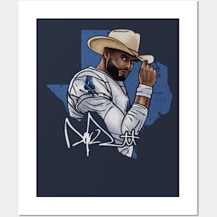 Dak Prescott Dallas Cowboy Nod Posters and Art